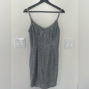 SILVER MINI DRESS